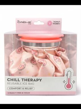 The Crème Shop Pink Donut Chill Therapy Reusable Ice Bag NWT